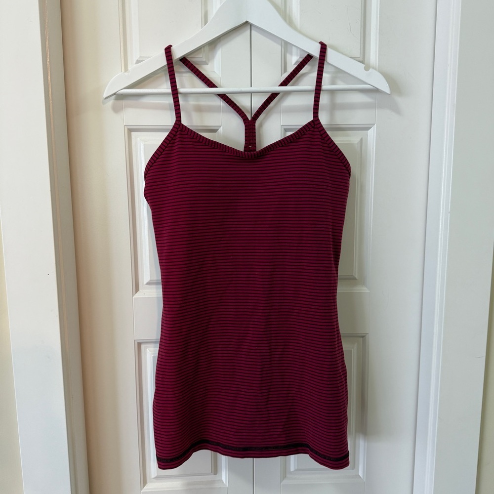 💪 Lululemon Power Y Tank – Size 6 (Berry)